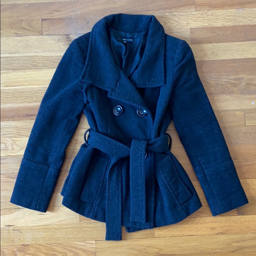 Zara Basic Black Wool Jacket